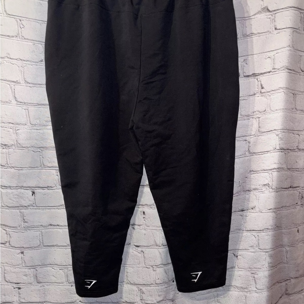 Gymshark Womens Black Drawstring Waist Tapered Leg Pockets Joggers Pants Sz XXL - Picture 4 of 7